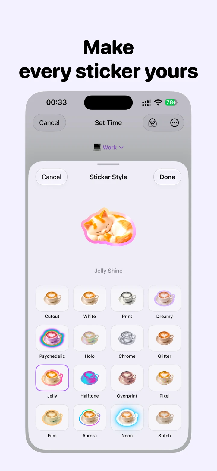 App Store 宣传截图：每张贴纸，都有你的风格